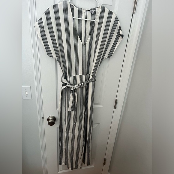 Rails Angela Mediterranean Stripe white and grey Jumpsuit S - Picture 2 of 8